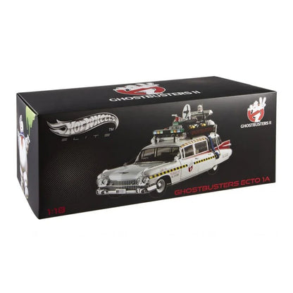 1:18 Ghostbusters ECTO-1A Ghost Car Fine Alloy die-cast miniature simulation car model, adult decoration, boy toys, adult gift