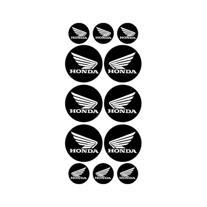 Universal 3D Motorcycle Car Wings Reflective Waterproof Soft Adhesive Sticker for Moto Racing Decorative Car Wing Decal