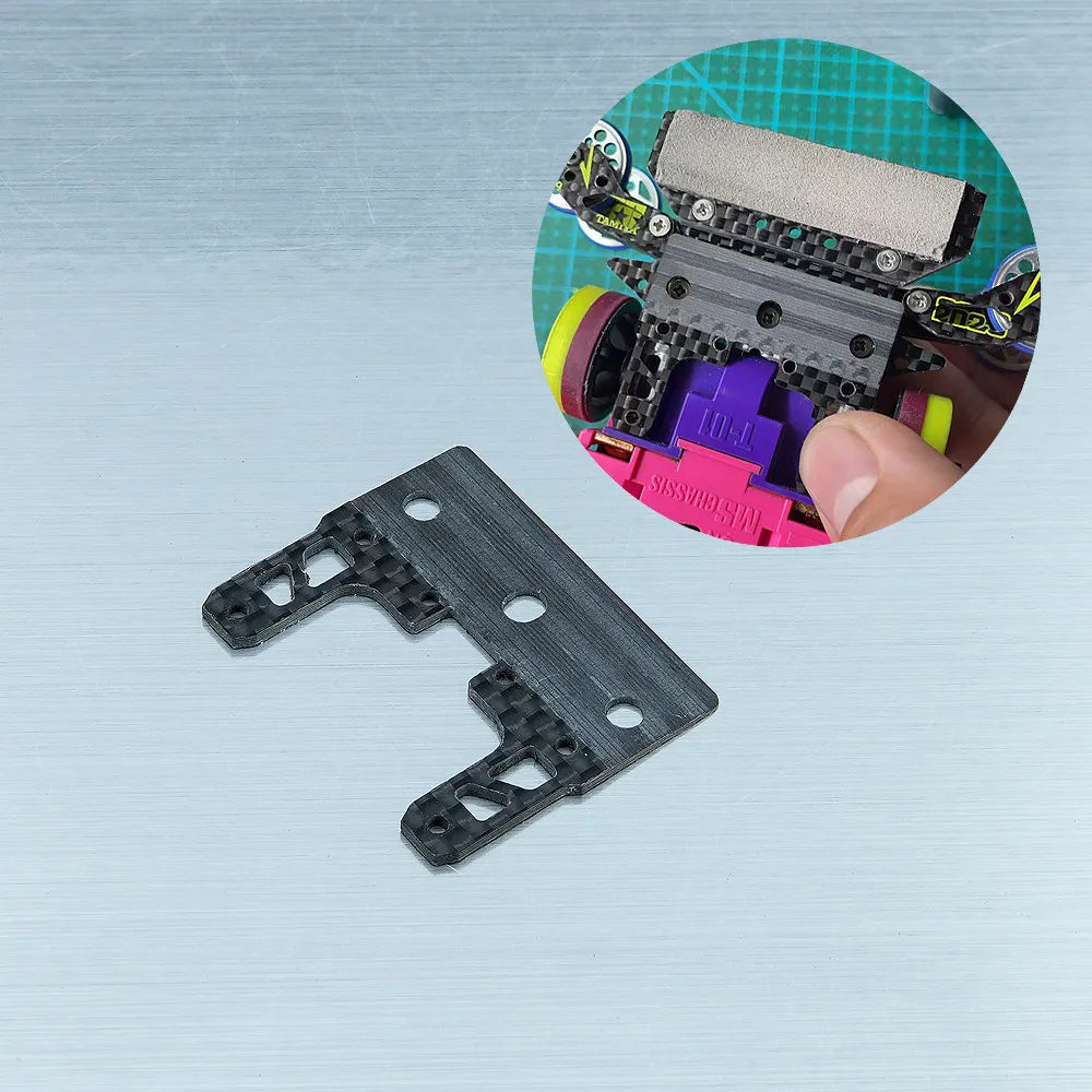 homemade Mini 4WD MS Chassis Upgrade Parts with Internal Suspension Fish Tail with Sub Brake Angle