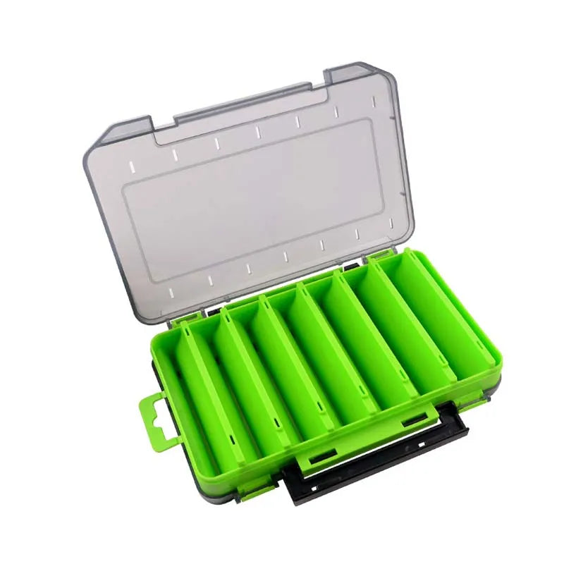 Fishing Tackle box 14 Compartments Fishing Accessories Lure Hook Storage Case Double Sided Fishing Tool organizer boxes
