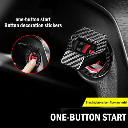 New universal car engine start stop switch button protective cover, anti scratch car interior design car product accessories