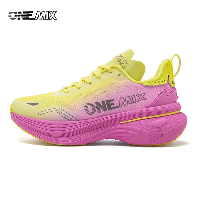 ONEMIX Women Cushion Running Shoes 2026 New Lightweight Outdoor Sneakers Fashion Road Jogging Fitness Sports Trainers
