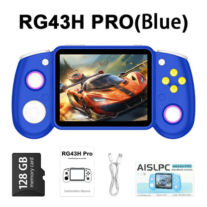 RG43H PRO Retro Handheld Game Console 22000+ Games 4.3" IPS Screen Dual System 4000mAh 2.4G WIFI Portable Handheld Video Player
