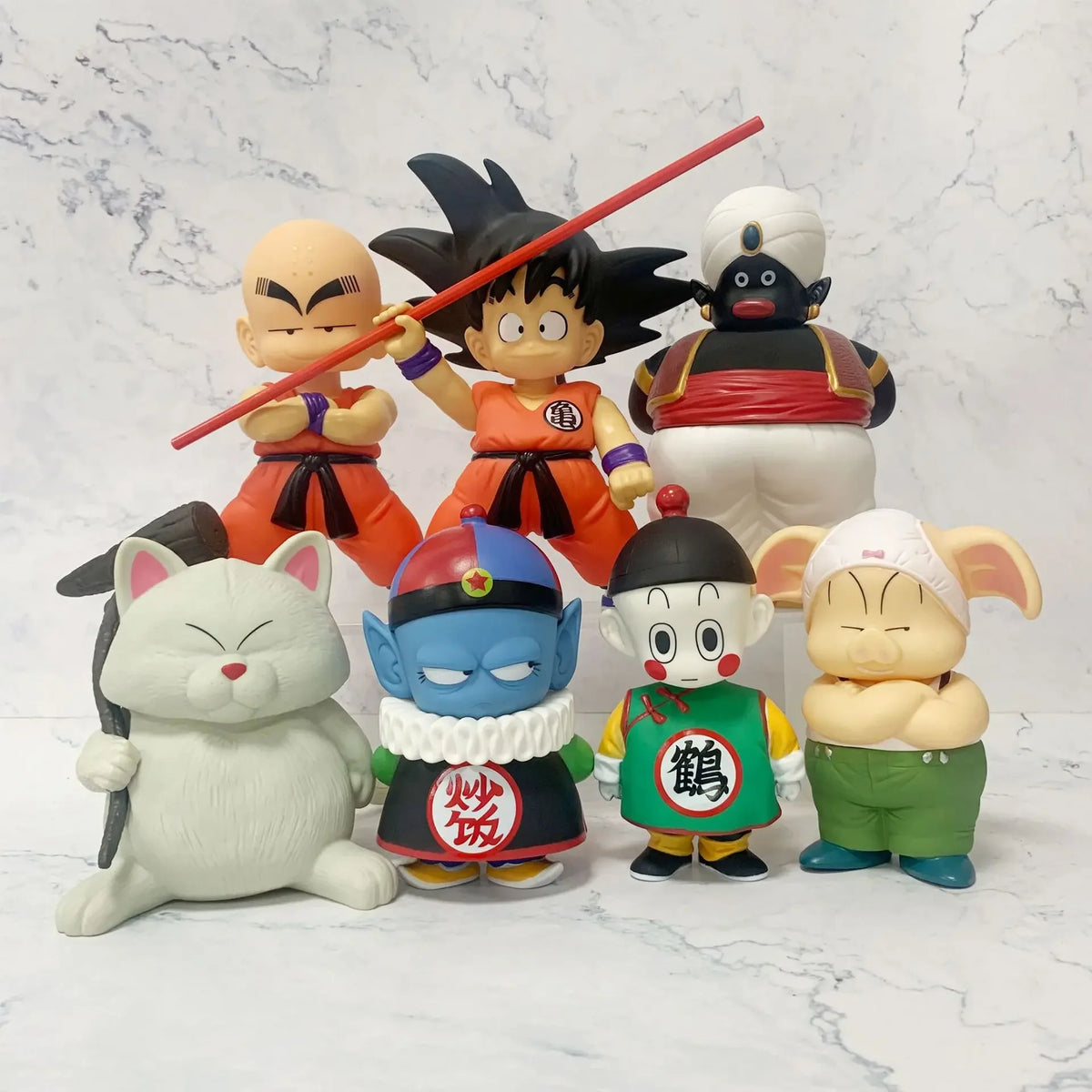 21cm Anime Goku Childhood Version Son Goku Kuririn Figure Model Ornaments Children Birthday Gifts For Kids
