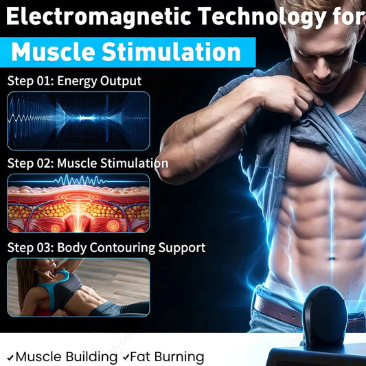 MYOslim HI‑EMT Body Contouring Machine Muscle Building Fat Burning Buttock Lifting 8 Languages Salon Beauty Equipment