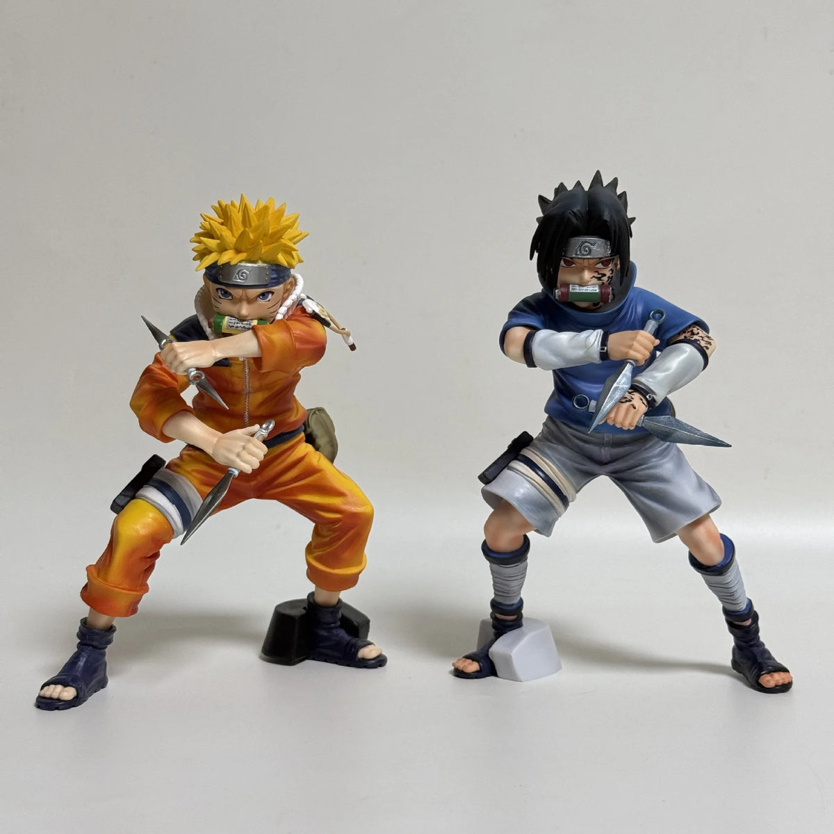 New 18.5cm Naruto Anime Figure Uchiha Sasuke Figurine Collectible Kagebunsin No Jyutu Pvc Statue Model For Boy Room Ornament Toy