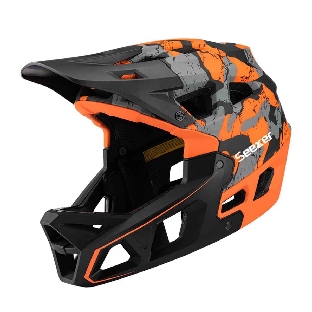 UMUSEEKER Bicycle Cross-Country Full-Face Helmet, One-Piece Impact-Resistant Adult Mountain Biking Downhill Safety Protective He