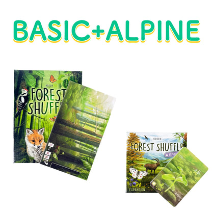 Classic Strategy Board Game:Forest Shuff Base Game、Expansion Board Game, Forest Art Style, Family Party Fun Adult Gift