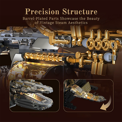 1979pcs Steampunk Whale Airship Technical Building Blocks MOC Sets Assembly Toys Retro Desk Ornament Holiday Gifts Bricks Model