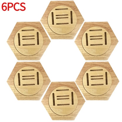Wooden Medal Display Stand Hexagonal Cellular Design Sports Award Storage Box Creative Wall Decor Home Decoration