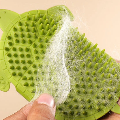 Cat Brush Comb Cat Toy Kitten Grooming Self Cleaning Wall Corner Scratcher Cats Massage Silicone Comb Brush Cat Accessories