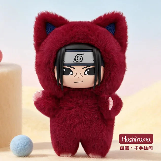 EAKi Naruto Kitten Land Series Plush Doll Blind Box V3 Cute Naruto Sasuke Anime Peripheral Figure Surprise Toys Collectible Gift