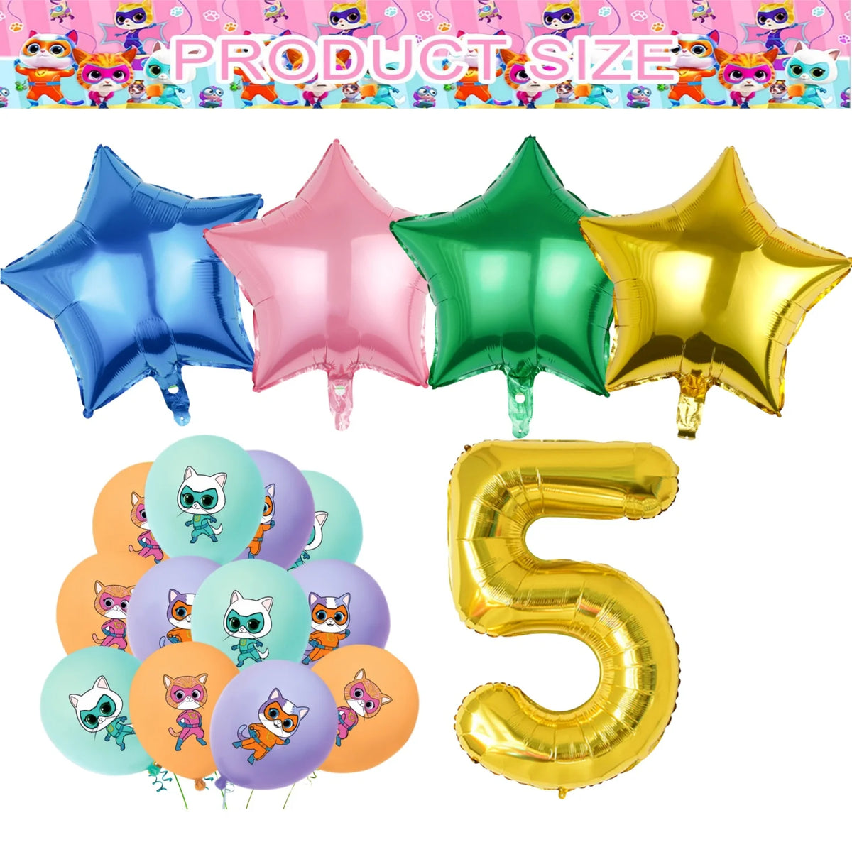 Superkittie Birthday Party Decoration Tableware Tablecloth Plate Cup Napkin Balloon Cake Decor superkitties Party Favors Supply