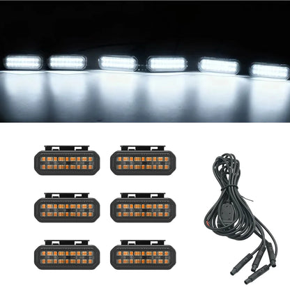 For Toyota Land Cruiser Prado LC250 LED Grille Light Front Bumper Safety Warning Signal Lamp With Wiring Harness