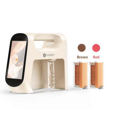 EVEBOT Smart Handheld Food Printer 5cm Print Head (Next-Gen with Visual Positioning) Flip Screen Ideal For Cafés & Coffee Shops