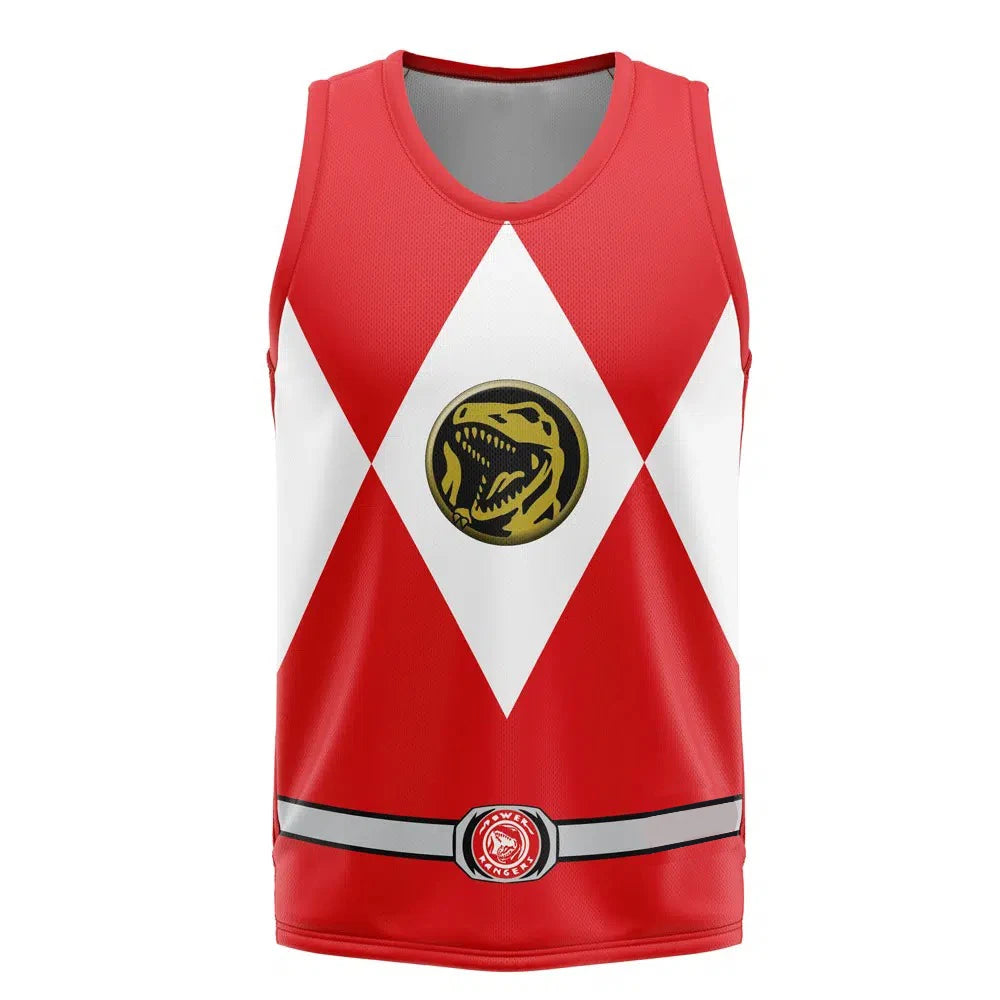 Bandai Periphery Power Rangers Gym Tank Top Anime Cosplay Costume Adult Kids Athleisure Vest Summer Quick-dry Soft Lightweight