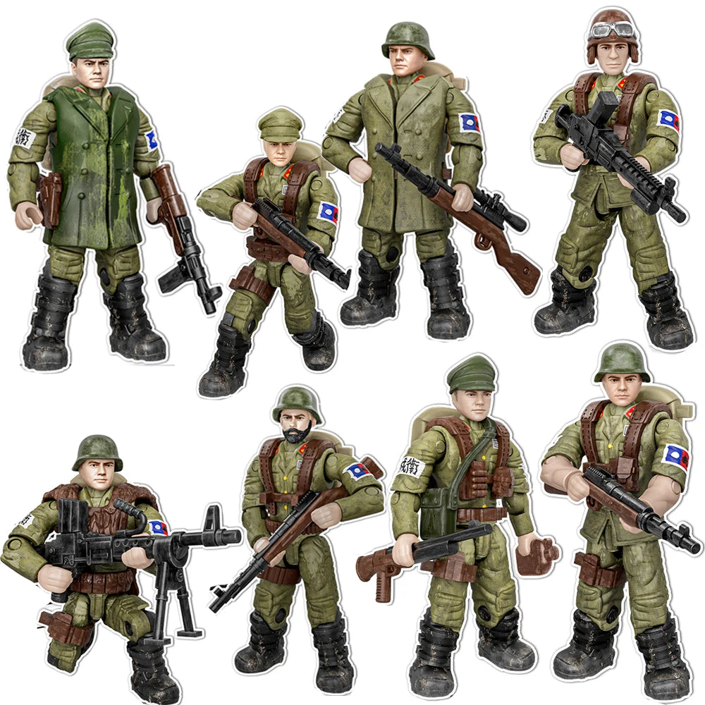 World War Army Military Soldiers Special Forces Model Assemble Building Blocks Bricks Children's Toys Gift