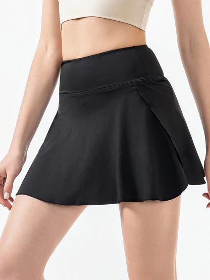 Quick-Dry Anti-Exposure Sports Skirt with Shorts for Running, Training, Tennis, Badminton, Marathon, Yoga & Fitness