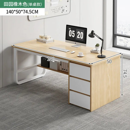 Bedroom Computer Desk Desktop Desk Chair Combination With Drawers Office Desks White Gaming Workstations Escritorio Furniture