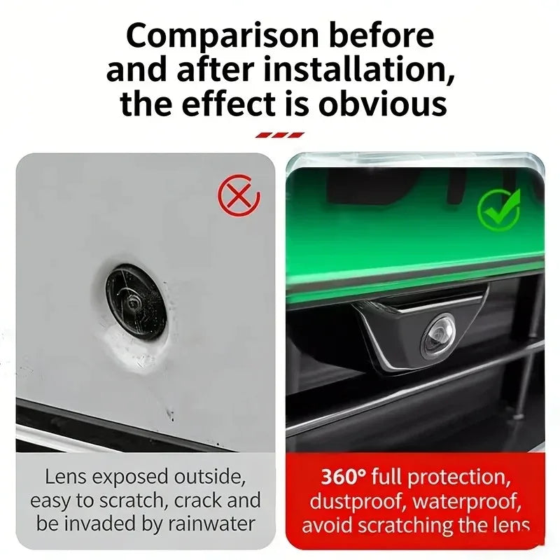 2-20pc Car Camera Lens Protector Cover Universal  Clear Anti-Scratch Lens Guard  Rear View Backup Camera Covers 360° Camera Prot