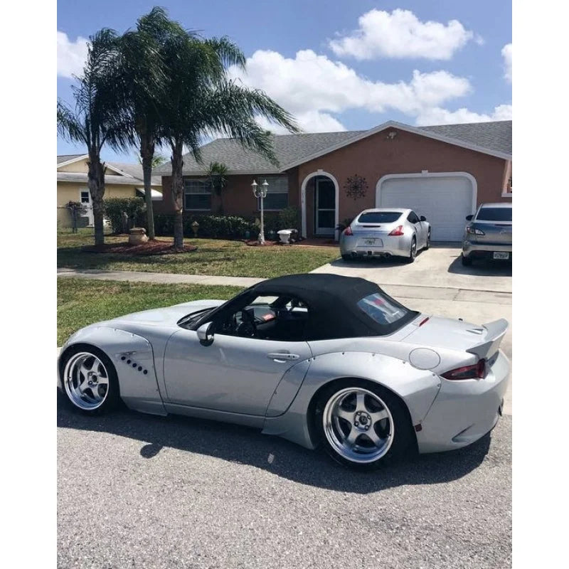 For Mazda Miata MX5 ND | Rocket Bunny Wide Body Kit Full Set | Spoiler + Front Fender + Rear Fender Flare