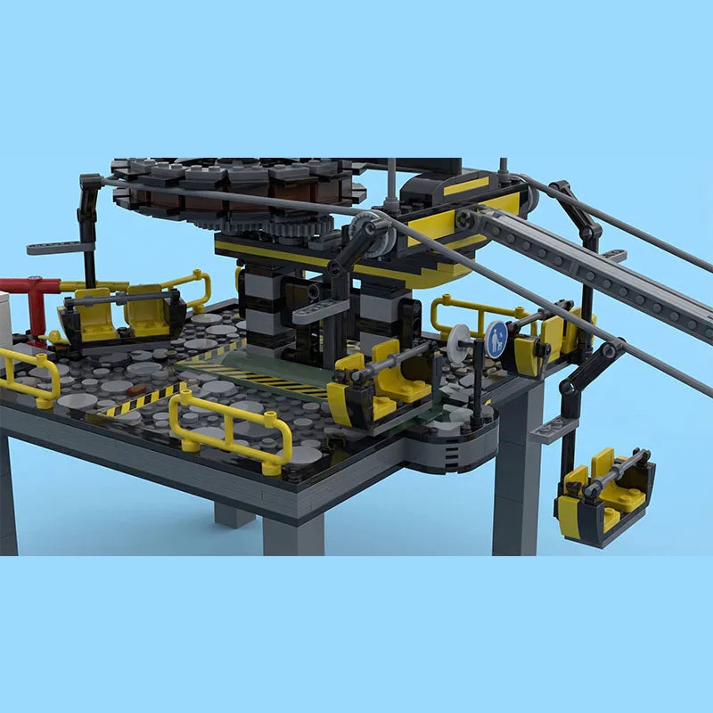 MOC Building Block Chairlift GBC Children's Gift Toy Education Model Science Educational Gift Creative Building Block