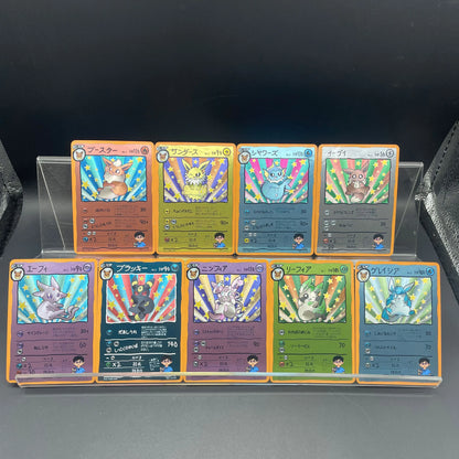 DIY Anime PTCG Self-made Original Vintage Hand-Drawn Style Eeveelutions Umbreon Jolteon Eevee Game Collection Card Birthday Gift