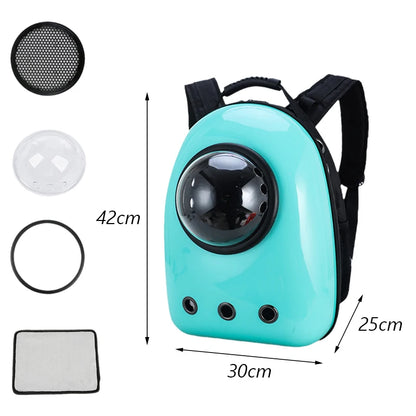 Outdoor Travel Puppy Cat Backpack Carrier Bag Breathable Pet Space Capsule Mascotas Supplies for Cats Goats Transporter Dla Kota
