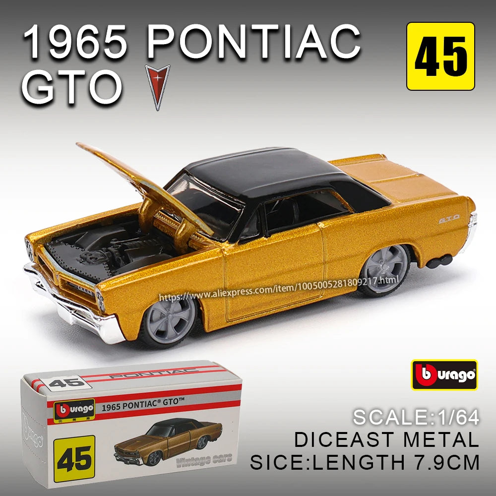 Bburago 1959 CADILLAC Lamborghini Porsche Benz BMW volkswagen Scale Car Model Replica Collection Kids Xmas Gift Toys for Boys