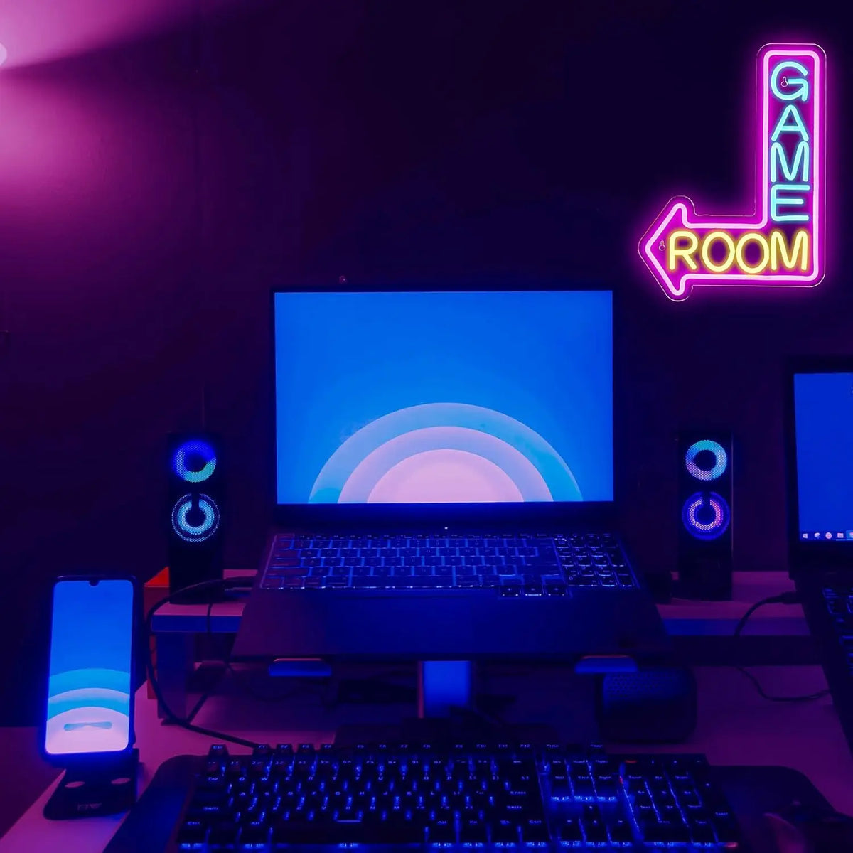 Game Neon Sign Gaming LED Neon Lights for Wall Decor USB Light Up Signs for Game Room Man Cave Teen Boy Bedroom Decorations Gift