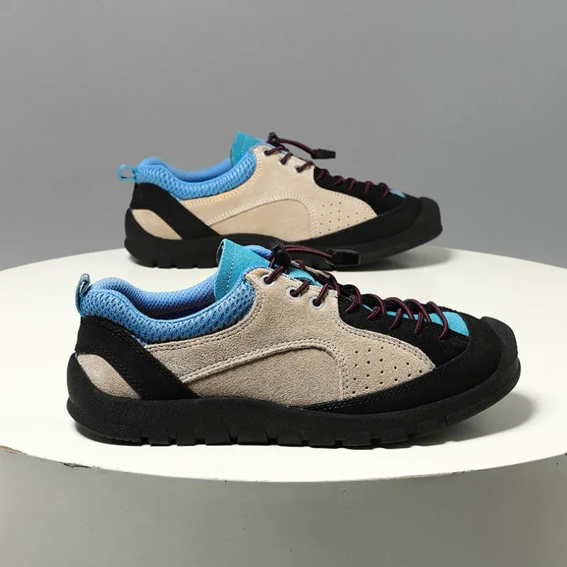 Men Outdoor Hiking Sneakers Climbing Trekking Lace Up Trekking Women Mountain Bike Shoes Flat Sport Cycling Shoes Breathable