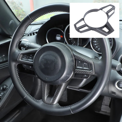 Steering Wheel Key Frame Trim Sticker Steering Wheel Decorative Frame For Fiat Abarth 124 NF 348 348AX Mazda MX-5 ND 2016-2026