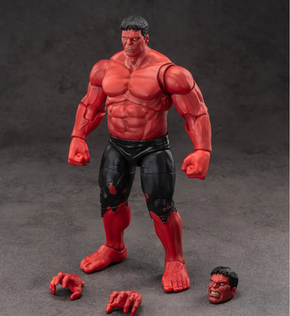Genuine ZD Toys Red Hulk Action Figure Marvel Legends Bruce Banner Figure Collectible Model Decorate Toy Birthday Gift