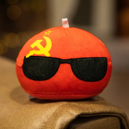 Country Ball Plush Toys 70 Styles 10cm Polandball Pendant Country Balls Countryball Stuffed Doll Xmas Birthday Gifts for Kids