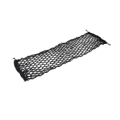 For Toyota Cruiser Prado 2024+ Car Back Rear Mesh Trunk Seat Elastic String Net Magic Sticker Universal Storage Bag Pocket Cage