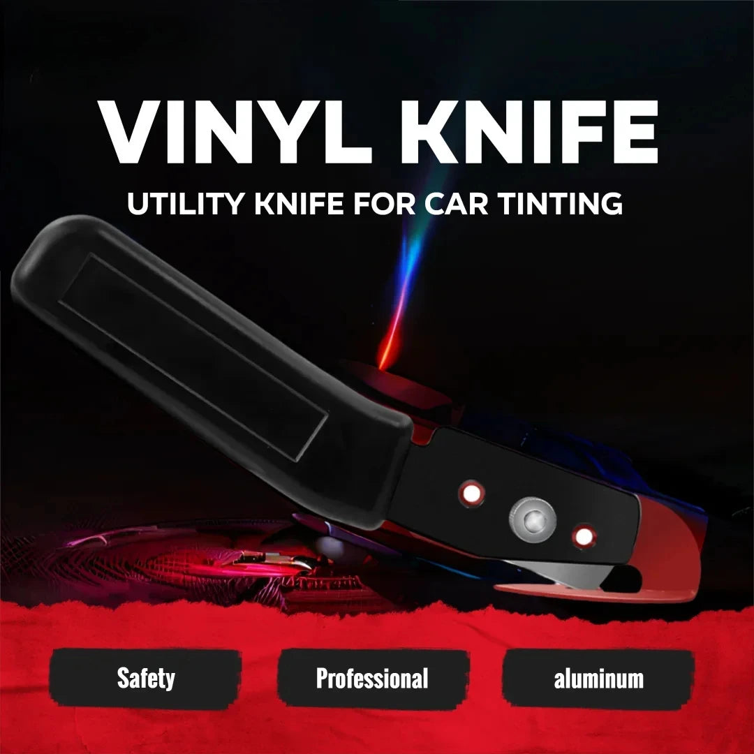 TOFAR Safety Car Vinyl Cutter Paperback Slitter Knife Wallpaper Car Wrap Stickers Carbon Film Cutting Tool Set with Metal Blades