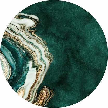 New Chinese Style Round Carpets for Living Room Home Decor Anti-Slip Floor Mat Bedroom Bedside Rug Art Studio Large Area Carpet