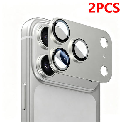 2PCS Aomor Lens Protector For iPhone 18 17 Pro Max Strong Adsorption Metal 9H Tempered Glass Camera Screen Full Protective Cover