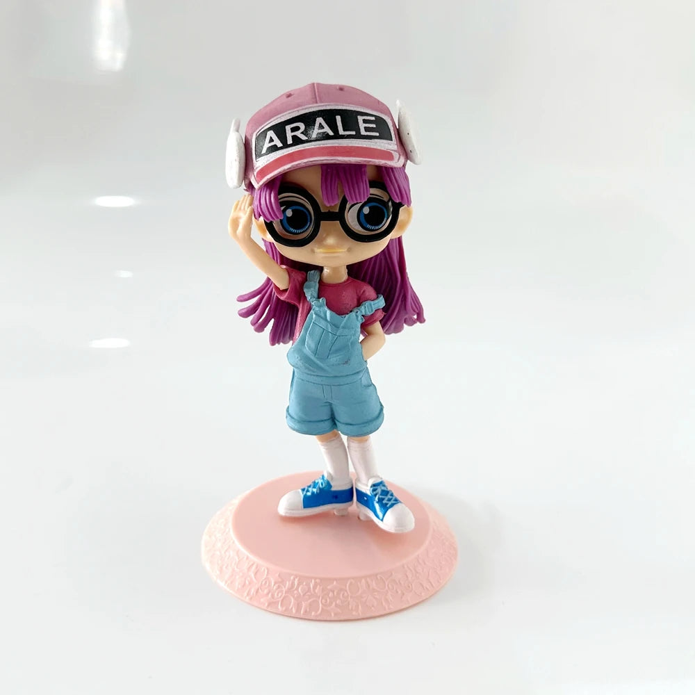 1 Pc Anime Arale Action Figures Wear Glasses Dr Slump Girl Standing PVC Model Collection Gift Toy
