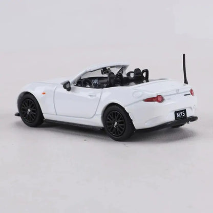 1:64 MAZDA MX-5 RF Roadster 2024 Alloy Street Sports Car Model Diecast Metal Racing Car Vehicle Model Simulation Collection Gift