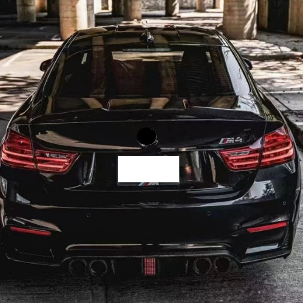 LED Rear Bumper Diffuser Lip PP CAR Accessories For BMW M4 F82 F80 M3 2015-2020