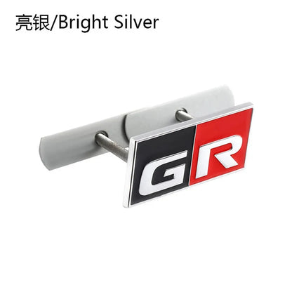 3D Metal Car Sticker Labeling Emblem Badge Decals For Toyota GR Sport C-HR RAV4 Corolla Yaris Camry Prado Prius Auto Accessories