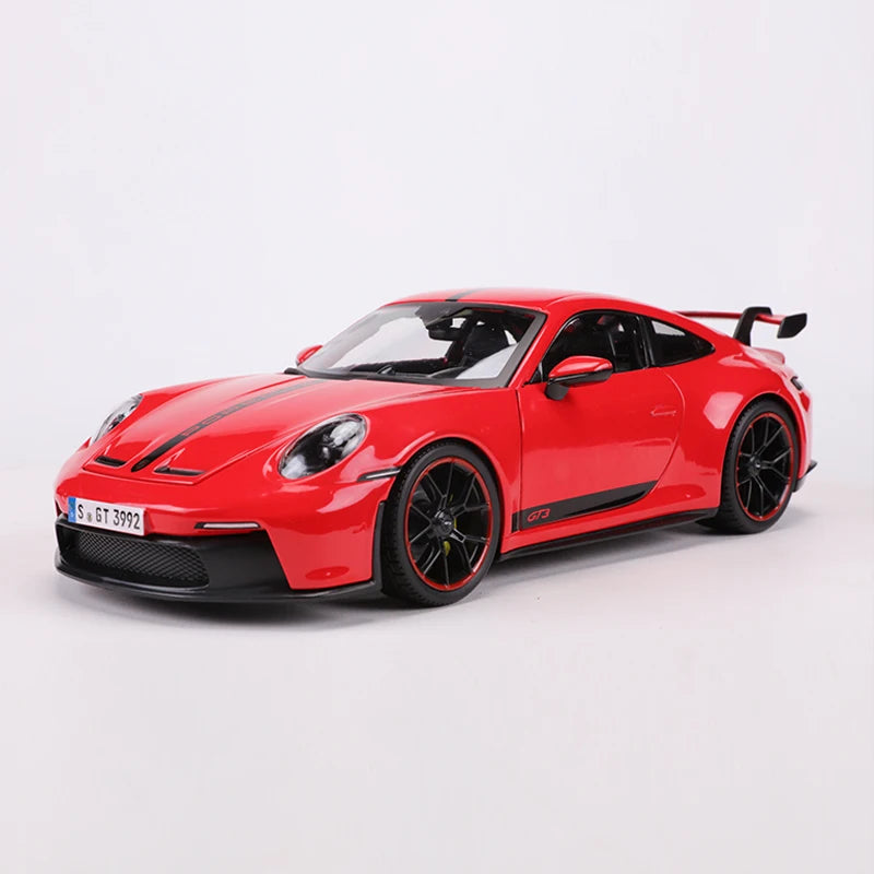 Maisto 1:18 Porsche 911 GT3 Racing Edition Die Casting Alloy Car Model Art Deco Collection Toy Tools Gift Factory