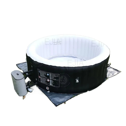 Portable Inflatable Hot Tubs 180/210cm 2 Person Spa Tub Pool with Cover for Outdoor Home Garden Jacuzzi