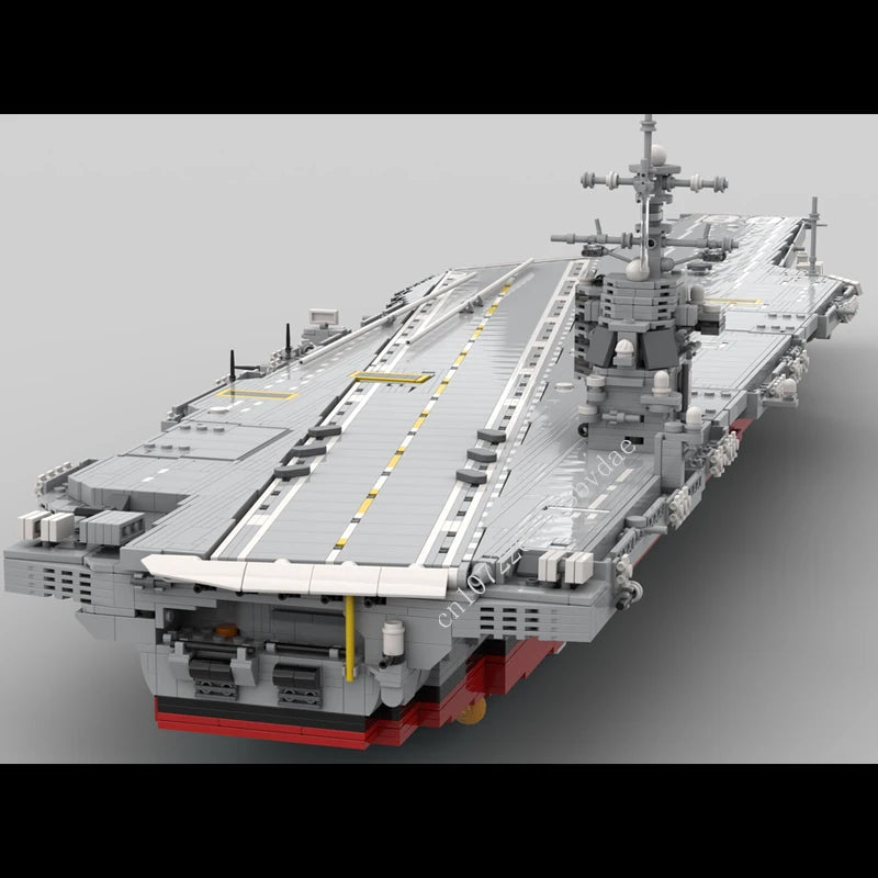 4980PCS New 1:300 Navy Air Carrier CVN-80 Gerald R. Ford Model World Military Building Blocks Toys for Kids Bricks Gifts Boys