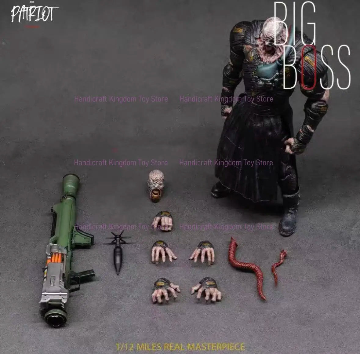 In Stock Patriot Studio 1/12 Resident Evil Tracker/BIG BOSS Movable