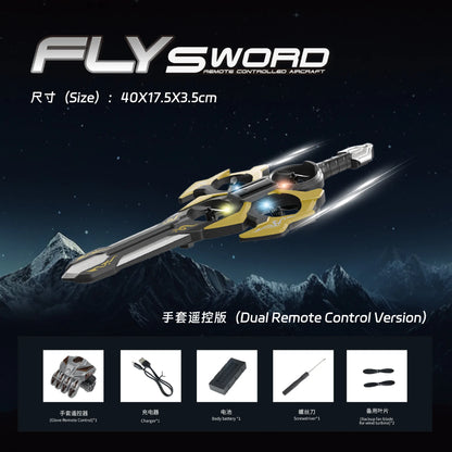 Sword Flying RC Drone, Remote Control Flying Sword Toy for Boys Girls Magic Air Hovercraft Birthday Gift