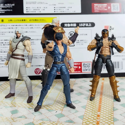 In Stock 1/24 Fist Of The North Star Mini Vacuum Forming Kenshiro Shin Toki Jagi Rei Zeed Soldiers Action Figures Collection