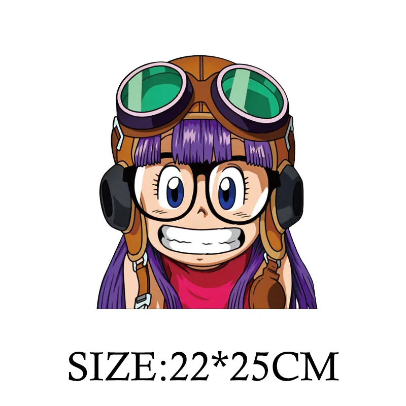 Anime Arale Dr Slump Cartoon Patches for Clothes Heat Transfer Thermal Vynil Stickers DIY T shirt Iron on for Women Appliqued