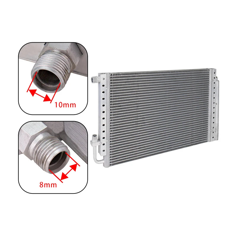 Universal Radiator Aluminum Condenser Parallel Flow Take Drier 14''x18''x20mm / 14''x23''x20mm for Heavy duty Truck Excavator AC